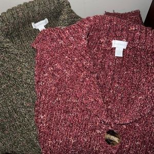 Two Charter Club Variegated Women’s Sweaters.